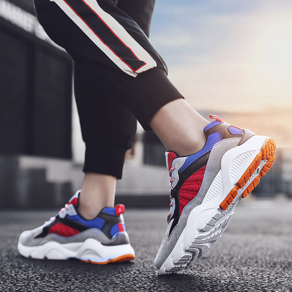 Καθημερινά ανδρικά παπούτσια με σκληρή σόλα και κορδόνια σε τρία χρώματα