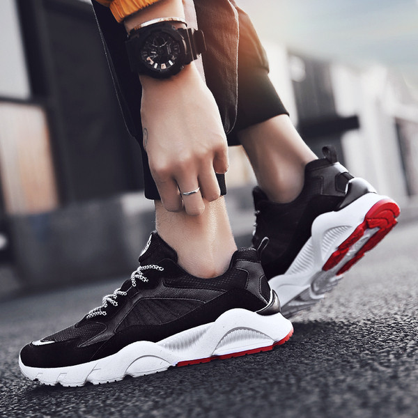 Καθημερινά ανδρικά παπούτσια με σκληρή σόλα και κορδόνια σε τρία χρώματα