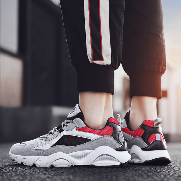 Καθημερινά ανδρικά παπούτσια με σκληρή σόλα και κορδόνια σε τρία χρώματα