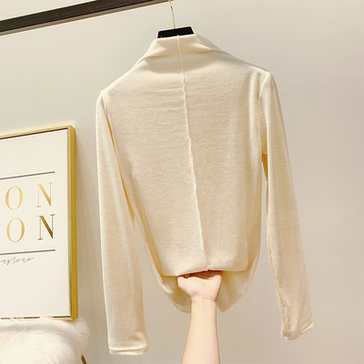 Polo de dama modern din catifea cu mai multe culori