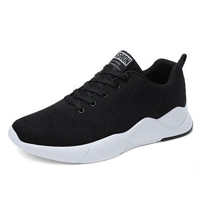 Tenisi casual barbati model uni cu sireturi in trei culori