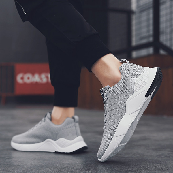 Tenisi casual barbati model uni cu sireturi in trei culori