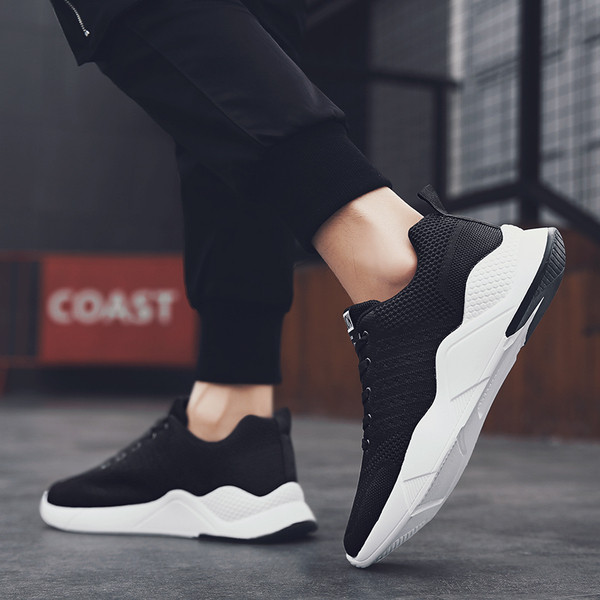 Tenisi casual barbati model uni cu sireturi in trei culori