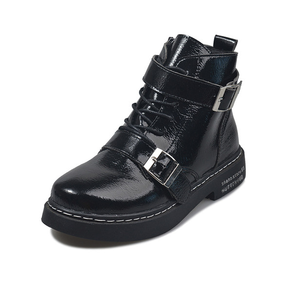 Cizme de top dama cu elemente metalice de culoare neagra