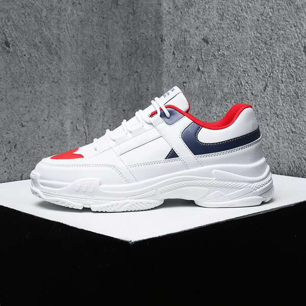 Tenisi de bărbați controversați cu șireturi și talpă aspră în trei culori