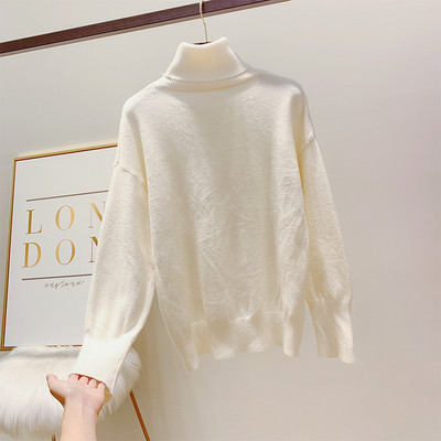 Modern női pulóver magas gallérral több színben