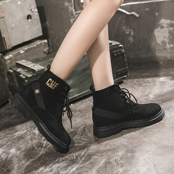 Cizme casual dama din piele intoarsa cu talpa plata in doua culori