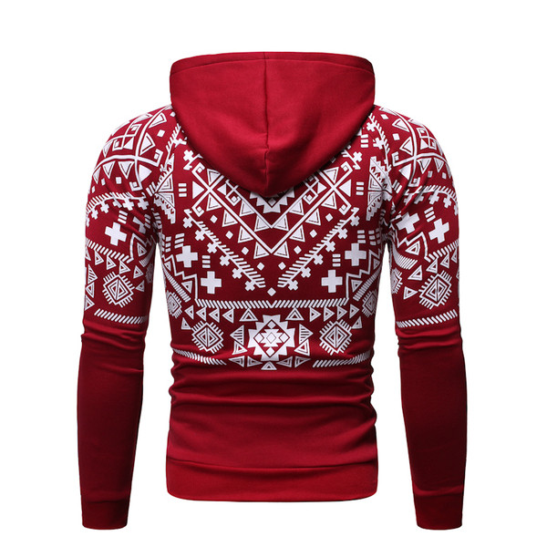 Modern férfi pulóver kapucnis három színben