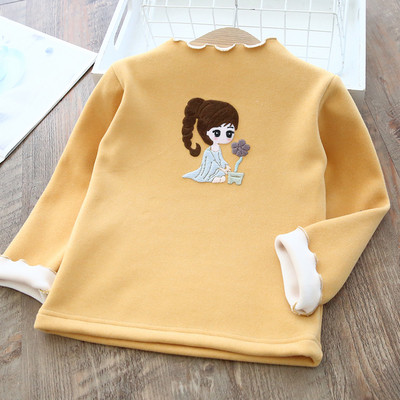 Új modell O-nyakú gyerekblúz lányoknak többféle színben