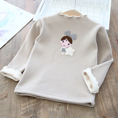 Új modell O-nyakú gyerekblúz lányoknak többféle színben