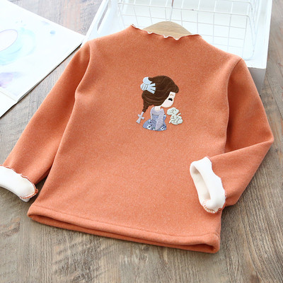 Új modell O-nyakú gyerekblúz lányoknak többféle színben