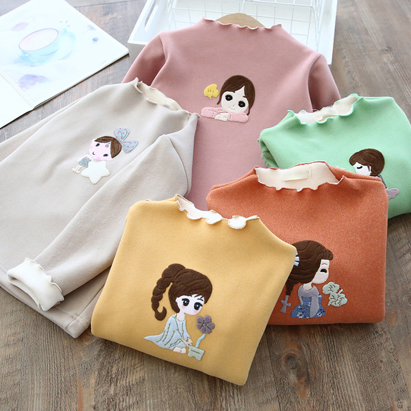 Új modell O-nyakú gyerekblúz lányoknak többféle színben