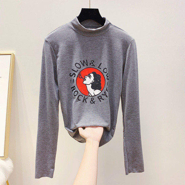 Bluză de damă modernă cu aplicație în mai multe culori