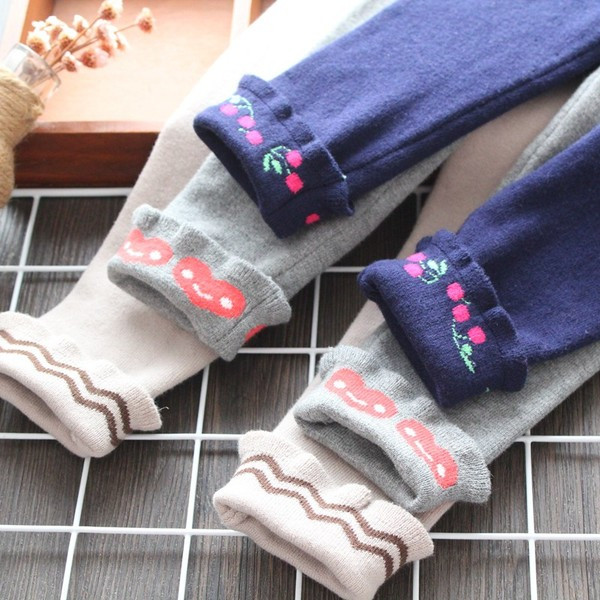 Jambiere copii model nou pentru fete in albastru, gri si bej