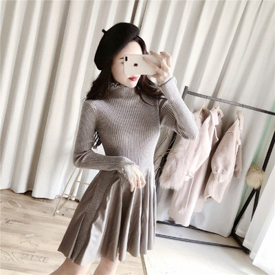 Rochie de dama cu dantela in trei culori