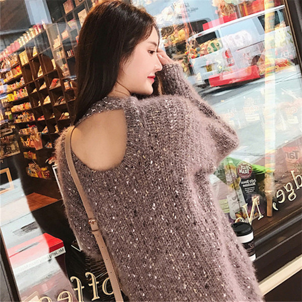 Pulover de dama casual cu efect stralucitor in trei culori