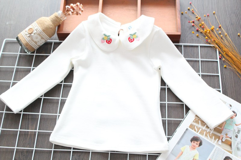 Νέο μοντέλο παιδικό μπλουζάκι με κεντήματα σε λευκό χρώμα