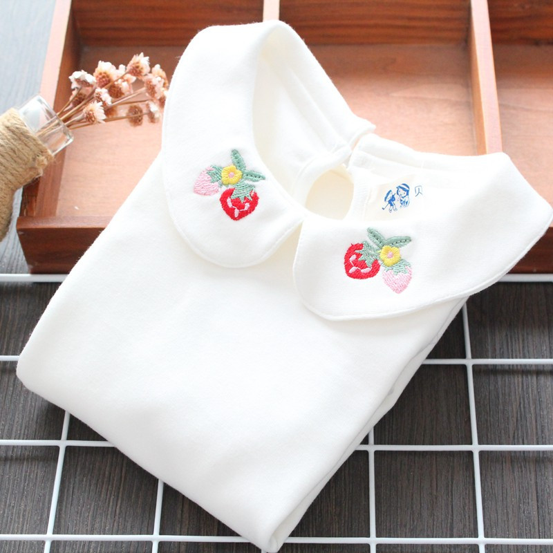 Νέο μοντέλο παιδικό μπλουζάκι με κεντήματα σε λευκό χρώμα