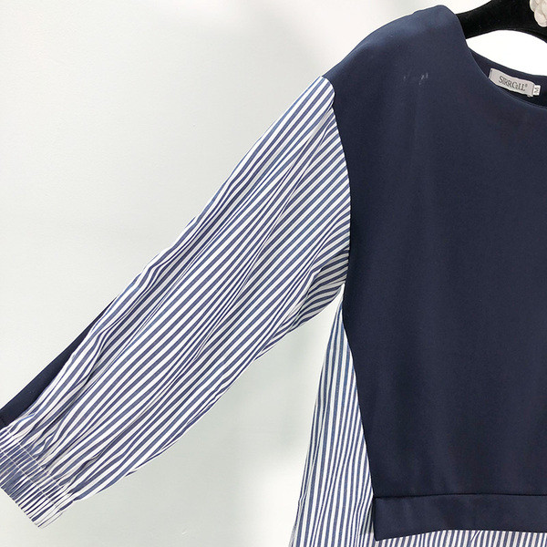 Hosszú csíkos ing mellényutánzattal