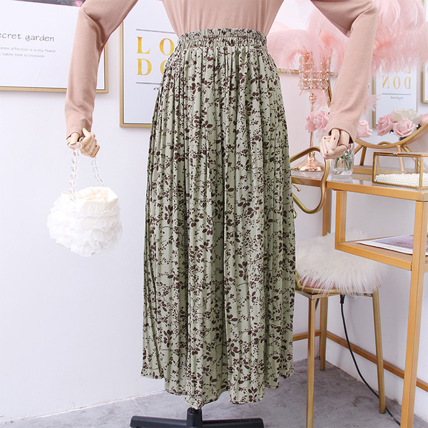 Modern női rakott szoknya mintával - többféle színben