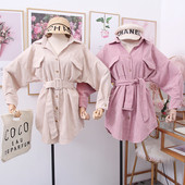 Modern női ing övvel és zsebekkel több színben