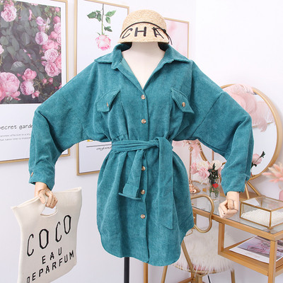 Modern női ing övvel és zsebekkel több színben