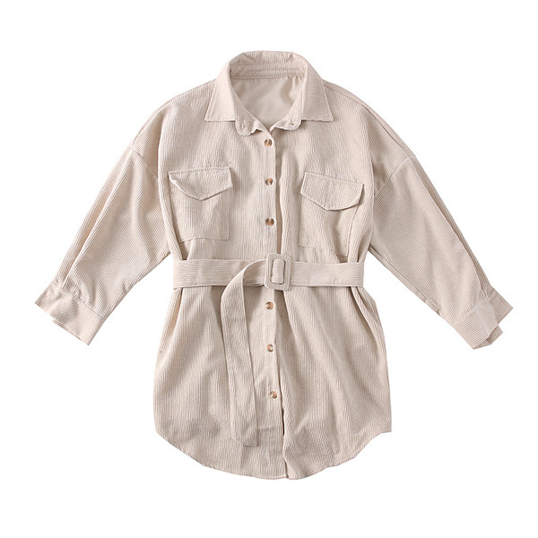 Modern női ing övvel és zsebekkel több színben