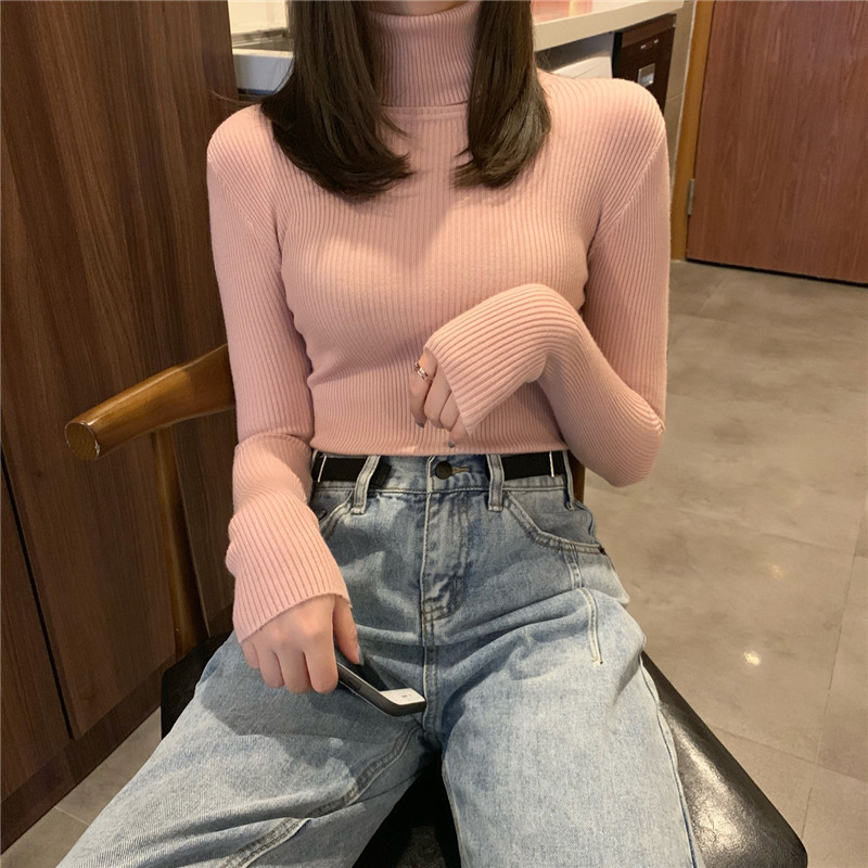 Pulover casual dama cu guler polo in mai multe culori