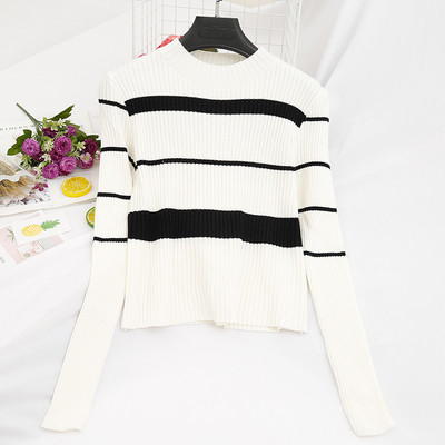 Bluză casual de damă cu decolteu oval în cinci culori