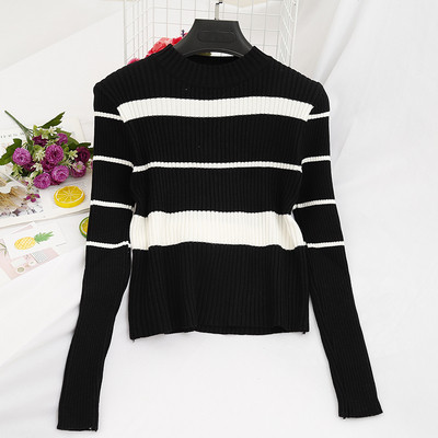 Bluză casual de damă cu decolteu oval în cinci culori