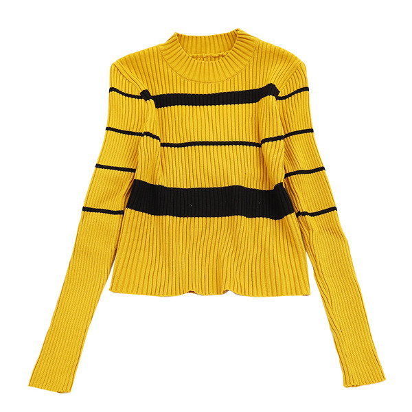 Bluză casual de damă cu decolteu oval în cinci culori