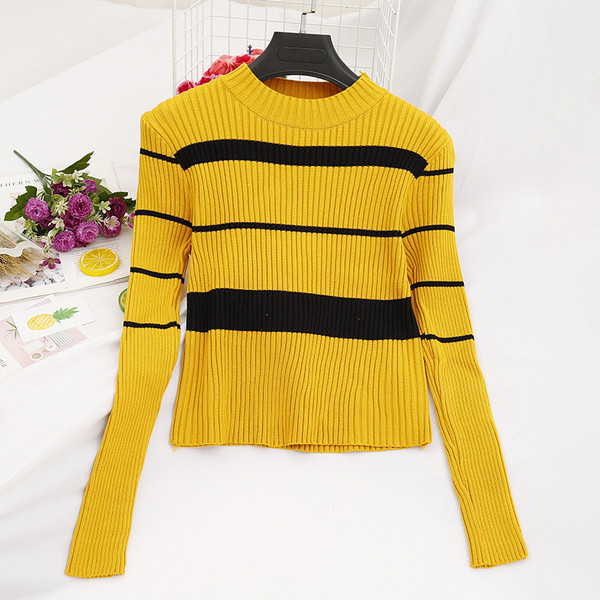 Bluză casual de damă cu decolteu oval în cinci culori