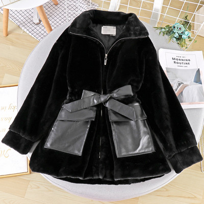 Palton casual de dama cu fermoar si curea in patru culori