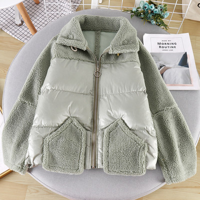 Női alkalmi kabát cipzárral és magas gallérral, négy színben