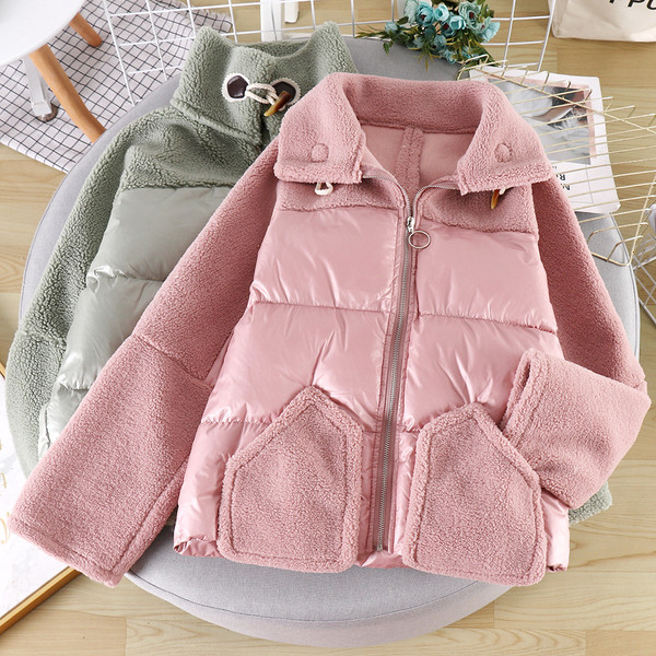 Női alkalmi kabát cipzárral és magas gallérral, négy színben