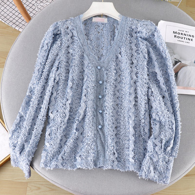 Casual γυναικείο πουκάμισο με κουμπιά και λαιμόκοψη σε τέσσερα χρώματα