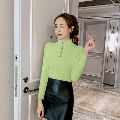 Model nou de pulover de dama cu nasturi in mai multe culori