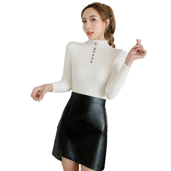 Model nou de pulover de dama cu nasturi in mai multe culori