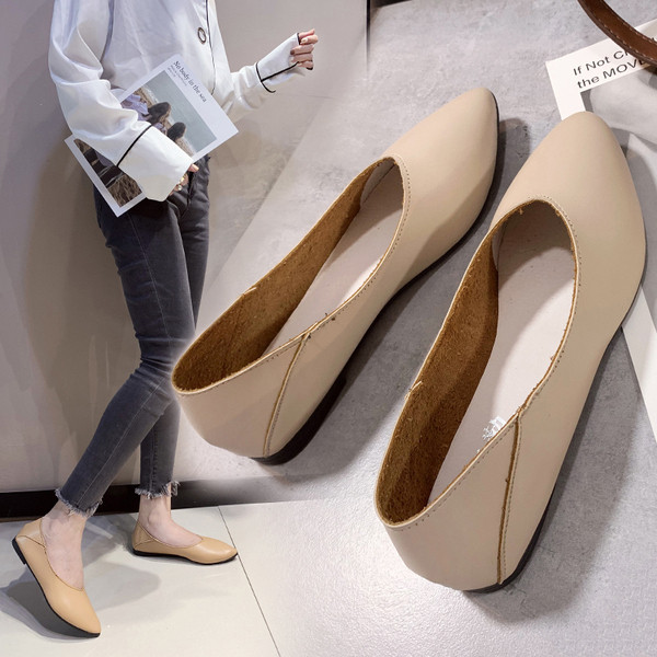 Γυναικεία casual έκο δερμάτινα παπούτσια με ίσια πέλματα σε τρία χρώματα