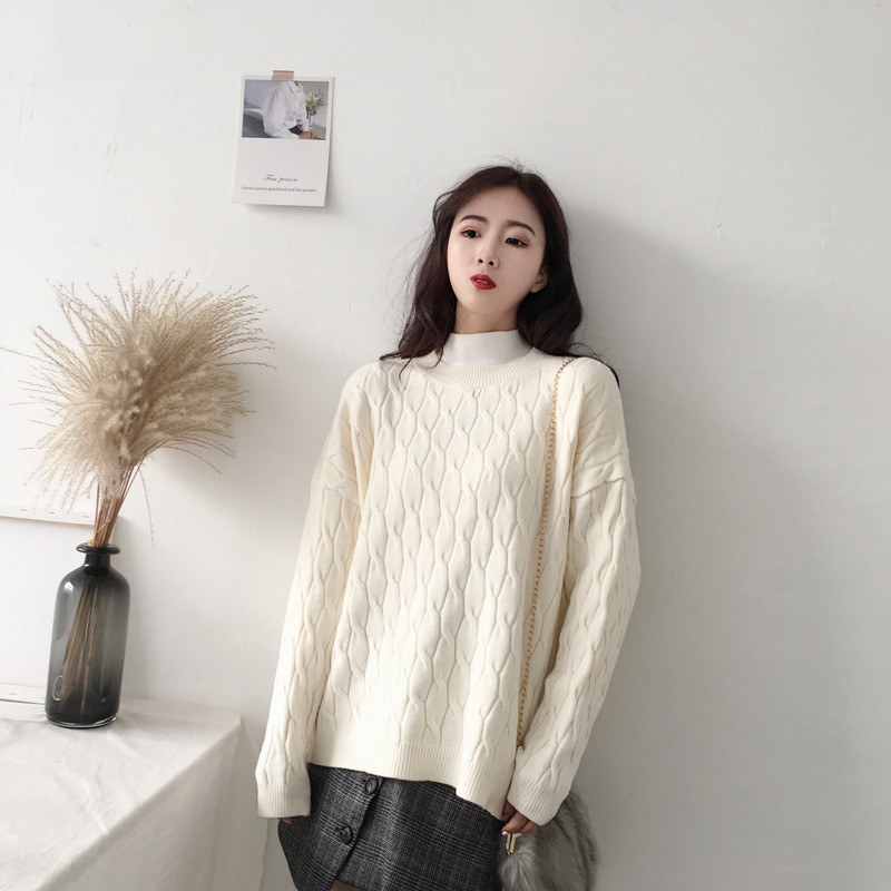 Γυναικείο πουλόβερ  σε διάφορα χρώματα - κλασικό μοντέλο