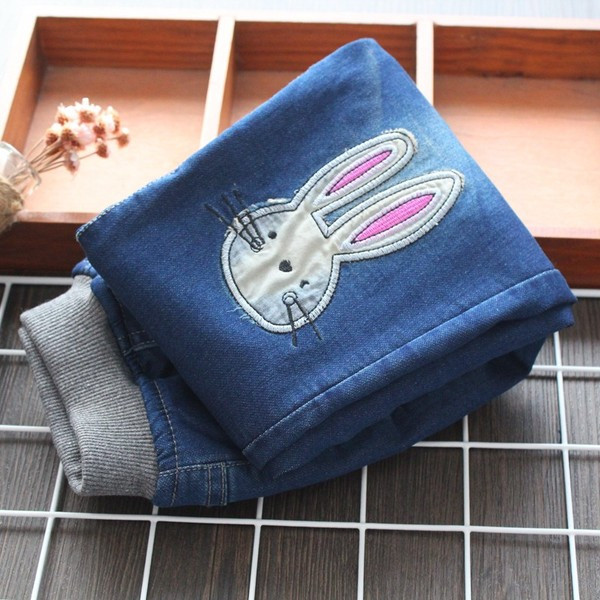 Kék színű, alkalmi gyerekfarmer lányoknak