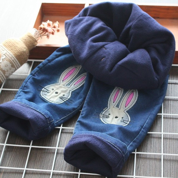 Kék színű, alkalmi gyerekfarmer lányoknak