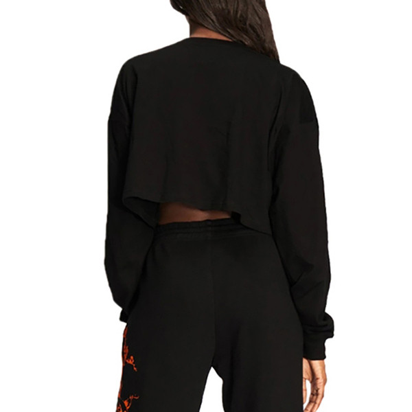 Bluza de dama casual model nou cu imprimeu in negru