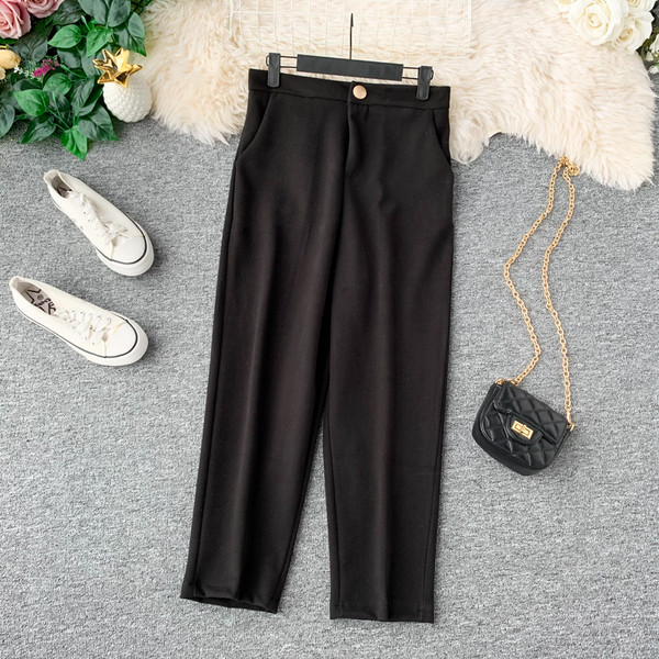 Pantaloni moderni de dama cu buzunare in trei culori