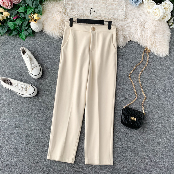 Pantaloni moderni de dama cu buzunare in trei culori