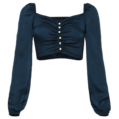 Bluza de dama eleganta model nou cu nasturi in roz si albastru