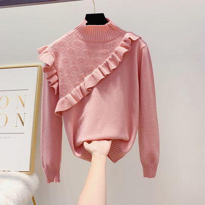 Pulover de dama cu guler inalt in mai multe culori