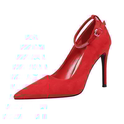 Κομψά γυναικεία παπούτσια με ψηλό τακούνι με πέτρες σε τέσσερα χρώματα