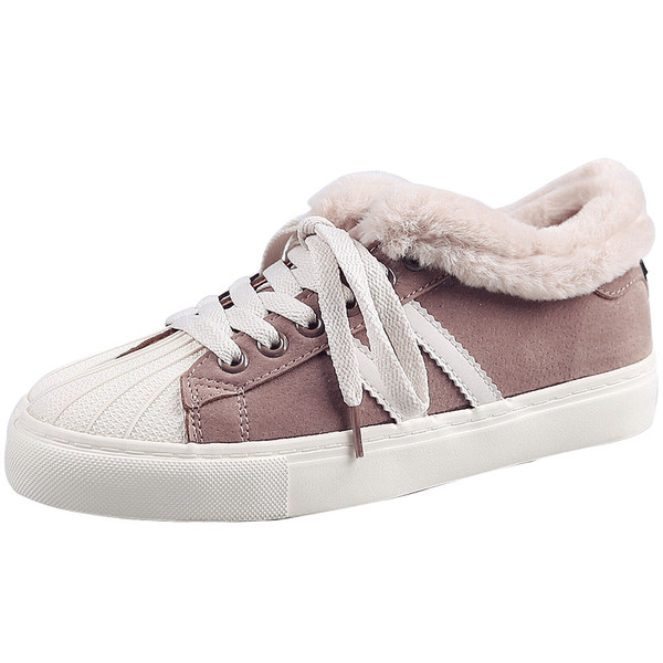 Νέο μοντέλο μοντέρνα γυναικεία αθλητικά  παπούτσια με μαλακή επένδυση σε μαύρο και ροζ χρώμα