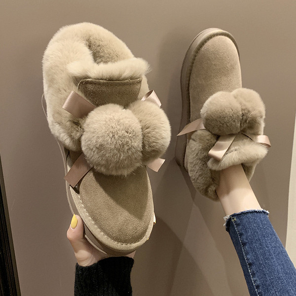 Cizme de iarna dama casual cu captuseala moale in mai multe culori